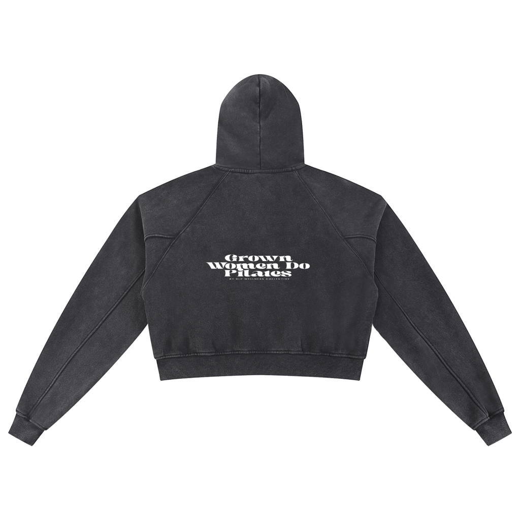 Grown Women Do Pilates Cropped Hoodie ODMPOD